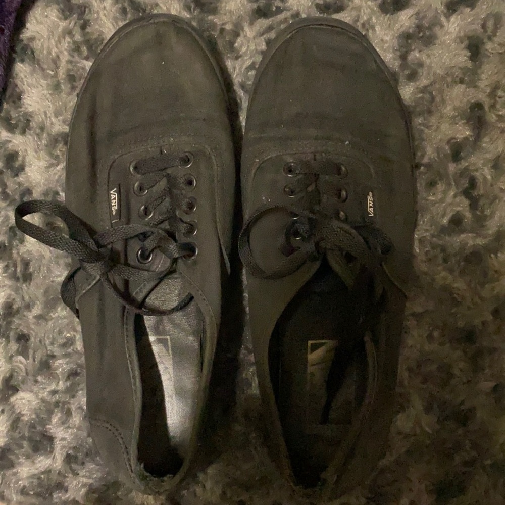 Black Vans, Size 7.5 Womens and Size 6 Men’s